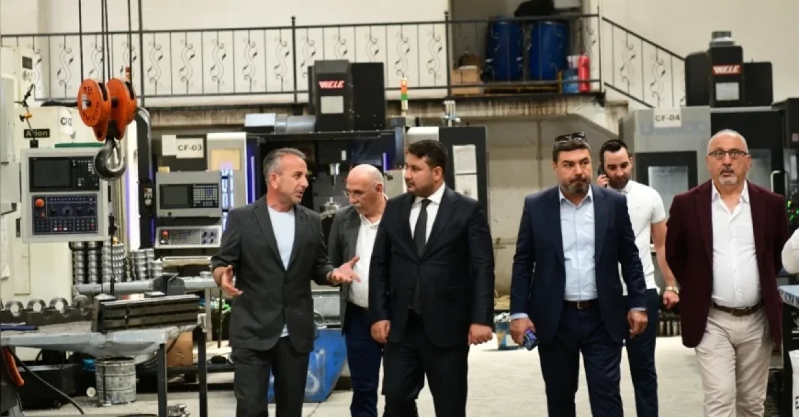 CUMHUR HABER AJANSI-KAHRAMANKAZAN BELEDİYE BAŞKANI SELİM ÇIRPANOĞLU SANAYİCİ ESNAFLARI ZİYARET EDEREK SORUN VE TALEPLERİ DİNLEDİ