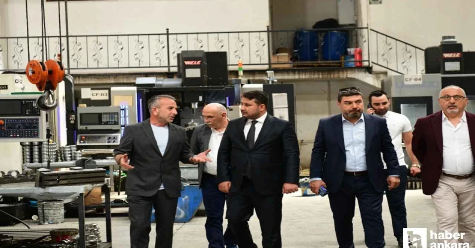 HABER ANKARA-   KAHRAMANKAZAN BELEDİYE BAŞKANI ÇIRPANOĞLU, SANAYİCİ ESNAFINI ZİYARET ETTİ