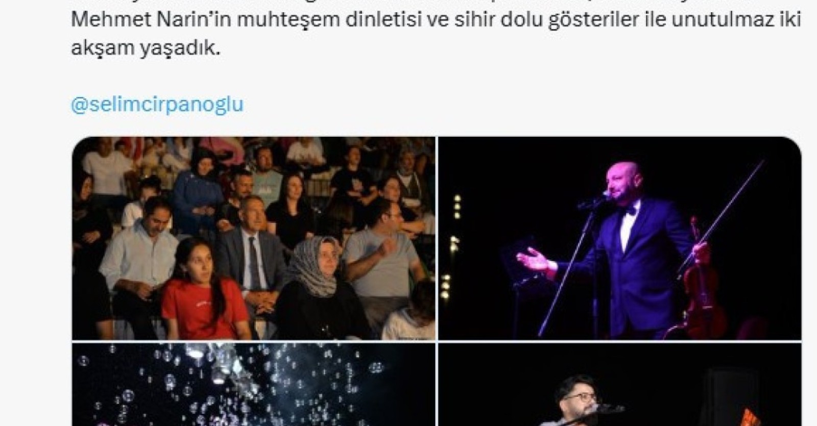 HABER ANKARA-KAHRAMANKAZAN BELEDİYESİ'NDEN MÜZİK VE SİHİR DOLU ETKİNLİK