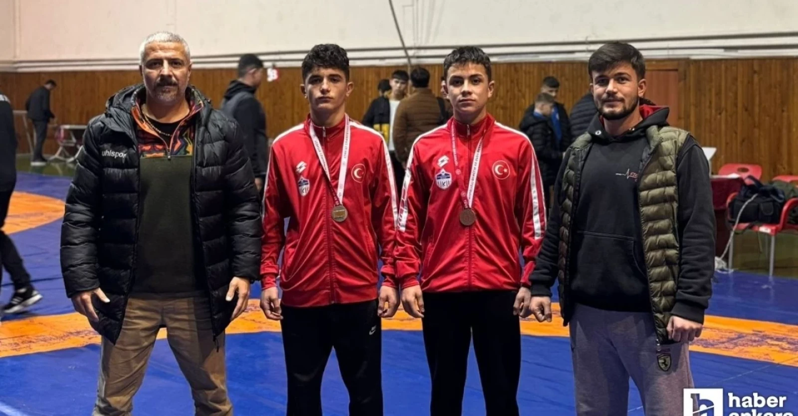 HABER ANKARA- KAHRAMANKAZAN BELEDİYESİNİN GÜREŞÇİLERİ 2 MADALYA KAZANDI