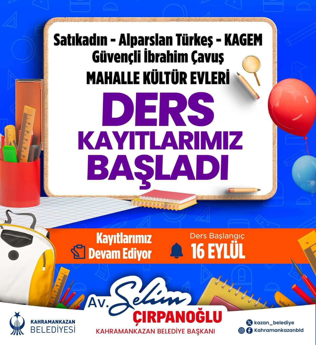 DERS KAYITLARIMIZ BAŞLADI