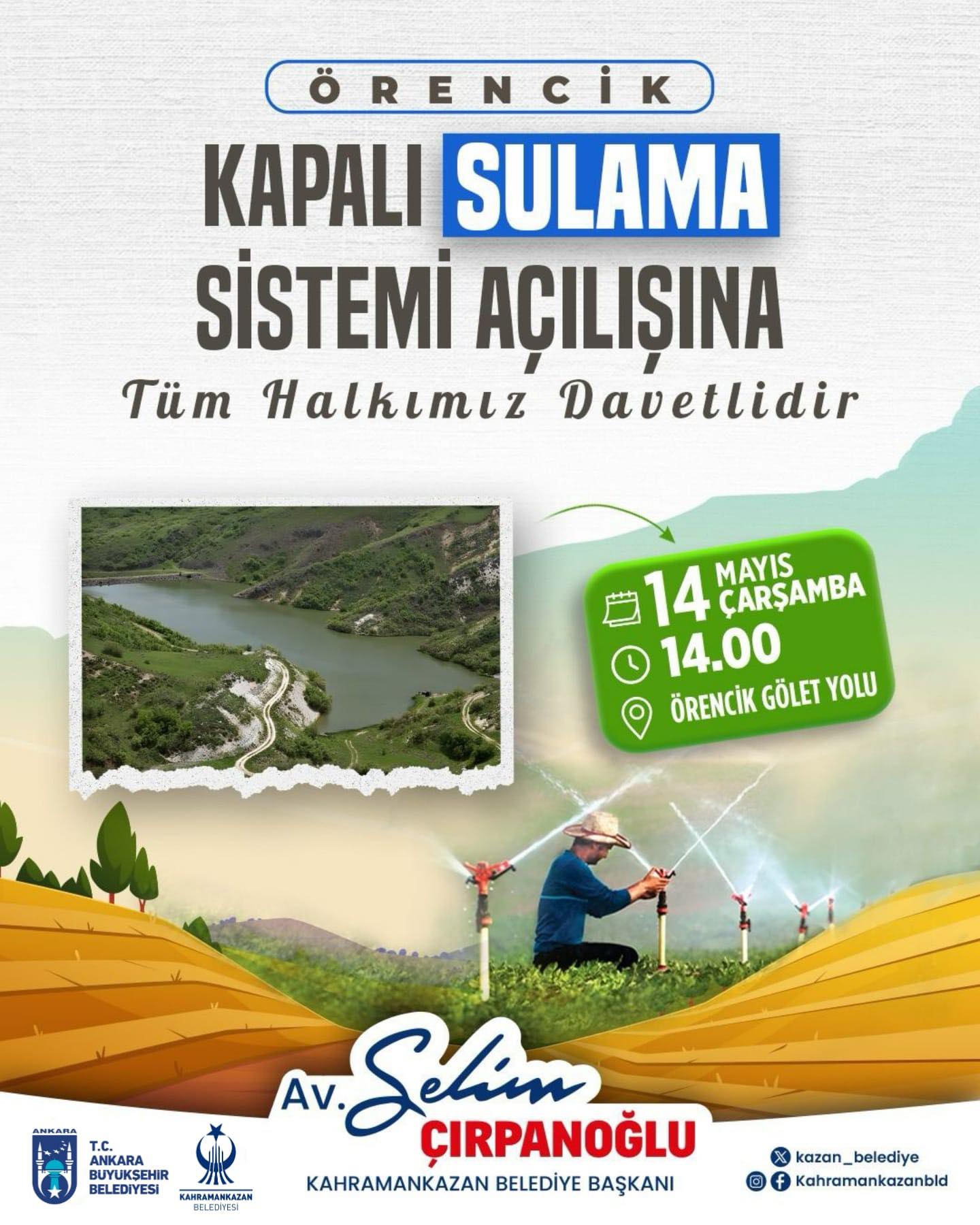 Örencik Kapalı Sulama Sistemi Açılışı